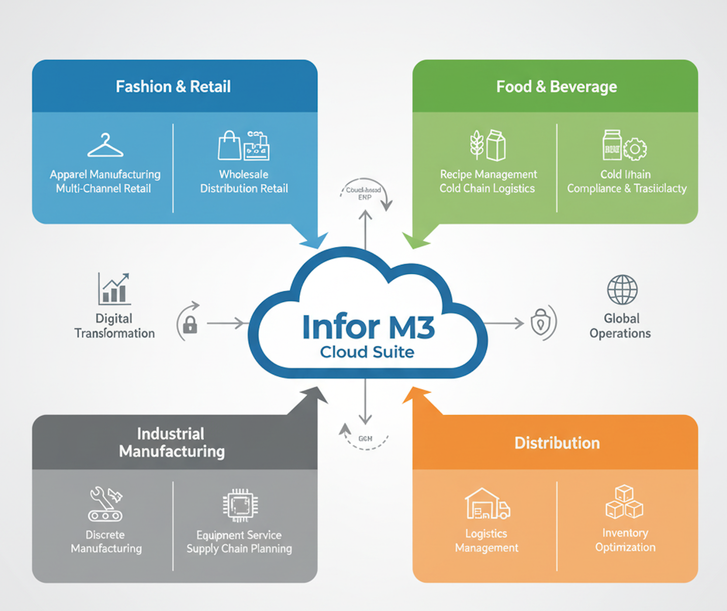 Infor M3 industry structure